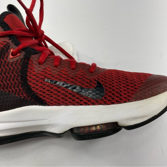 NIKE LEBRON WITNESS 4 Men’s 8.5 Basketball Shoes Red Black Athletic Sneakers - Picture 10 of 15